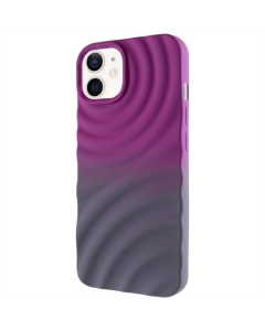 Чохол накладка для iPhone 11 PU ColorWave Фіолетова Сіра (Purple Gray)