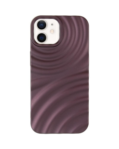 Чохол накладка для iPhone 12/12 TPU MonoWave Чорна Коричнева (Brown)
