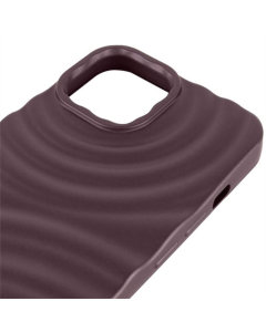 Чохол накладка для iPhone 12/12 TPU MonoWave Чорна Коричнева (Brown)