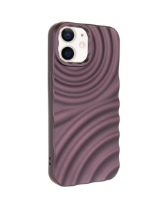 Чохол накладка для iPhone 12/12 TPU MonoWave Чорна Коричнева (Brown)