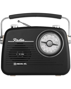 Портативний радіоприймач REAL-EL X-540 Чорний Жовтий (Black Yellow)