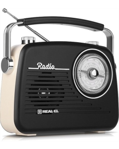 Портативний радіоприймач REAL-EL X-540 Чорний Жовтий (Black Yellow)