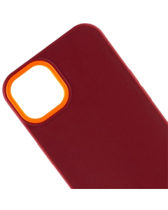 Чохол накладка для iPhone 11 Pro Max TPU+PC Bichromatic Бордова Помаранчева (Brown burgundy Orange)