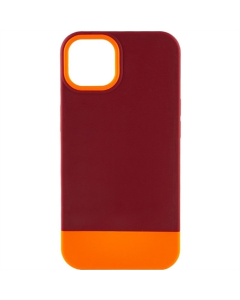 Чохол накладка для iPhone 11 Pro Max TPU+PC Bichromatic Бордова Помаранчева (Brown burgundy Orange)