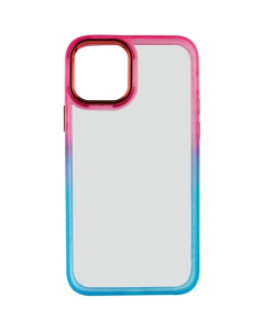 Чехол-накладка для iPhone 11 Pro Max TPU+PC серии Fresh Sip Бирюзово-розовый (Turquoise Pink)