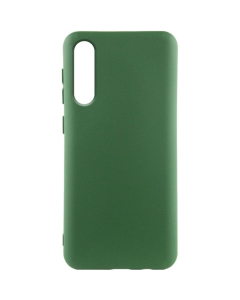 Чехол-накладка для Samsung A50/A50s/A30s GETMAN Liquid Silk TPU Зеленый (Темно-зеленый)