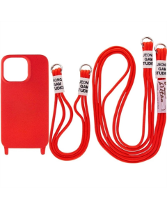 Чохол накладка для iPhone 11 Pro Max TPU two straps California Червона (Red)