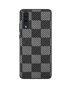 Чехол-накладка для Samsung A50/A50s/A30s Grid TPU+PC Черный (Black Cube)