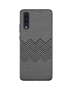 Чехол-накладка для Samsung A50/A50s/A30s Grid TPU+PC Черный (Black Wave)