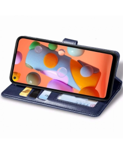 Чохол кейс для Samsung A11 GETMAN Gallant (PU) Синій (Blue)