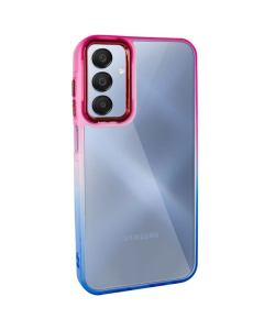 Чехол-накладка для Samsung A25 5G серии Fresh Sip из TPU+PC, голубой и розовый (Blue Pink)
