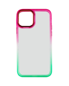 Чохол-накладка для iPhone 12/12 Pro TPU+PC серії Fresh Sip Салатово-рожевий (світло-зелений рожевий)