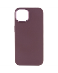 Чохол накладка для iPhone 12/12 Pro TPU Bonbon Metal Style Бордова (Plum)