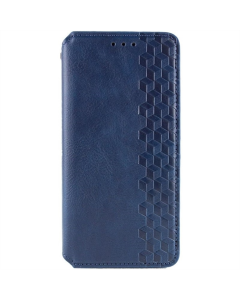 Чехол кейс для Samsung S24 Ultra GETMAN Cubic (PU) Синий (Blue)