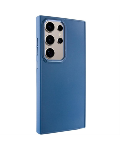 Чехол-накладка для Samsung S24 Ultra Bonbon Metal Style TPU Синий (Джинсовый синий)