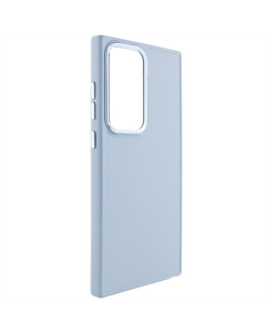 Чехол-накладка для Samsung S24 Ultra Bonbon Metal Style TPU Голубой (Mist blue)