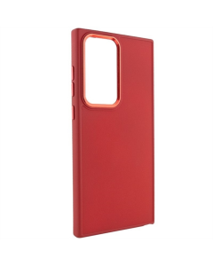 Чехол-накладка для Samsung S24 Ultra Bonbon Metal Style TPU Красный (Red)