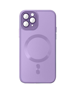 Чохол накладка для iPhone 12 Pro TPU+Glass Sapphire Midnight MagSafe Фіолетова (Lilac)