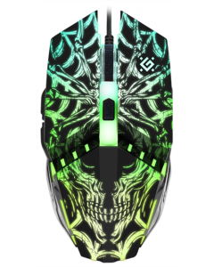 Миша ігрова Defender Prototype GM-670L Чорна (Black)