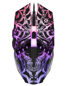 Миша ігрова Defender Prototype GM-670L Чорна (Black)