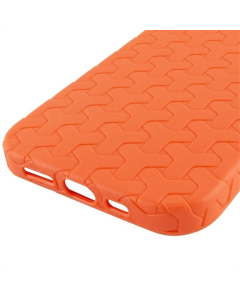 Чехол-накладка для iPhone 12/12 Pro TPU Weaving Оранжевый (Orange)
