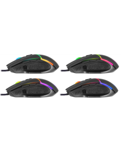 Миша Defender Warfame GM-880L RGB, 8 кнопок,12800 dpi Чорна (Black)