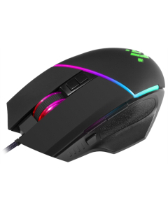 Миша Defender Warfame GM-880L RGB, 8 кнопок, 12800 dpi Черная (Black)