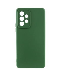 Чехол-накладка для Samsung A13 GETMAN Liquid Silk Full Camera из жидкого шелка TPU Зеленый (Темно-зеленый)
