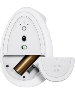 Миша бездротова Logitech Lift for Mac Vertical Ergonomic Біла (Білий блідо-сірий)
