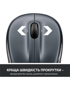 Миша безпроводная Logitech M325s Черная (Dark Silver)