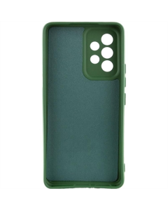 Чехол-накладка для Samsung A53 5G TPU GETMAN Liquid Silk с полной камерой Зеленый (Темно-зеленый)