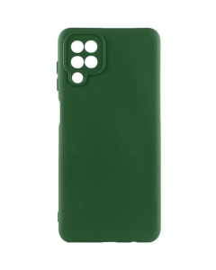 Чохол-накладка для Samsung A12 GETMAN Liquid Silk Full Camera TPU Зелена (Темно-зеленый)
