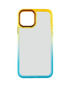 Чохол накладка для iPhone 11 Pro TPU+PC Fresh sip series Бірюзова Помаранчева (Turguoise Orange)