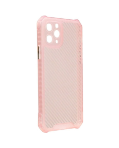 Чохол накладка для iPhone 11 Pro TPU Ease Carbon color series Рожева Прозора (Pink Translucent)