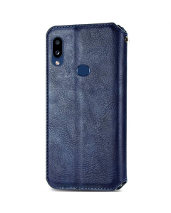 Чохол кейс для Samsung A10s GETMAN Cubic (PU) Синій (Blue)