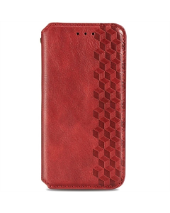 Чохол кейс для Samsung A10s GETMAN Cubic (PU) Червоний (Red)
