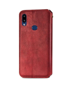 Чохол кейс для Samsung A10s GETMAN Cubic (PU) Червоний (Red)