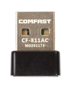 Wi-Fi адаптер Comfast CF-811AC Чорний (Black)