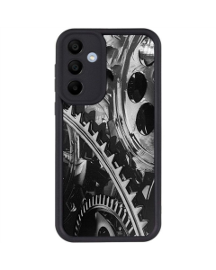 Чехол-накладка для Samsung A36 5G Prestige TPU Черный (Black Gears)