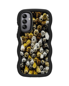 Чехол-накладка для Samsung A36 5G Cloudy Pictures TPU Черный (Черные лапы)