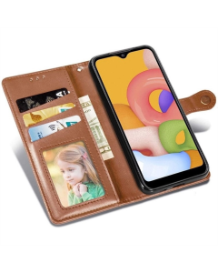 Чохол кейс для Samsung A14 4G/5G GETMAN Gallant (PU) Коричневий (Brown)