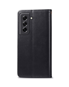 Чехол кейс для Samsung S21 FE GETMAN Gallant (PU) Черный (Black)