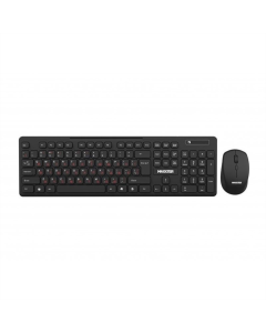 Беспроводная клавиатура Maxxter KMS-WCM-02B-UA + мышь Черная (Black)