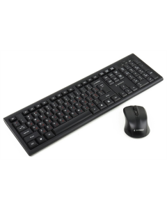 Клавіатура бездротова Gembird KBS-WM-03-UA + миша Чорна (Black)