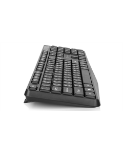 Клавіатура бездротова REAL-EL Kit 551W + миша Чорна (Black)