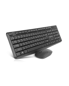 Клавіатура бездротова REAL-EL Kit 551W + миша Чорна (Black)