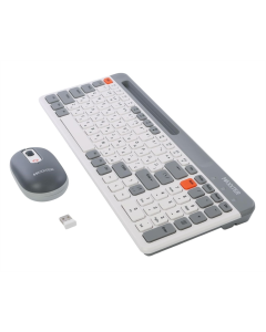 Беспроводная клавиатура Maxxter KMS-WCM-03G-UA + мышь Черная (Black)