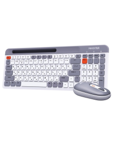 Беспроводная клавиатура Maxxter KMS-WCM-03G-UA + мышь Черная (Black)