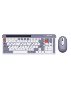 Клавіатура бездротова Maxxter KMS-WCM-03G-UA + миша Чорна (Black)