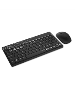 Клавіатура бездротова Rapoo 8000M + миша Чорна (Black)